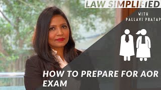 How to Prepare for AOR Exam of Supreme Court  Pallavi Pratap AOR [upl. by Ennair]