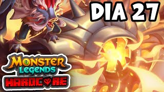 PRIMER MITICO CONSEGUIDO  Monster Legends Hardcore Dia 27 [upl. by Deerc565]