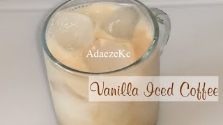 Instant Vanilla Iced Coffee  Vanilla Iced Coffee Recipe Vanilla Iced Coffee Cold Vanilla coffee [upl. by Nevanod879]