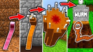 WURM LEBENSZYKLUS in Minecraft  Vom MINI zum MUTANT [upl. by Elimaj]