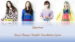 SCANDAL  Departure Lyrics KanRomEng Translations [upl. by Tonjes]