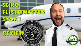 Seiko Flightmaster  SNA411 Review  2021 [upl. by Lednic80]