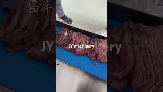 Cooked meat slicer foodmachine machine foodfactory meat beefslice beef slicer [upl. by Odrick603]