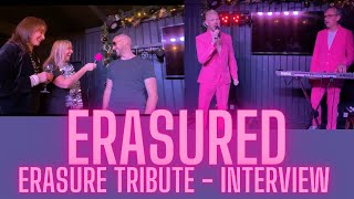 Erasured tribute band interview [upl. by Yruok]