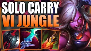 THIS IS HOW VI JUNGLE CAN SOLO CARRY GAMES AFTER ALL THE CHANGES  Gameplay Guide League of Legends [upl. by Nader]