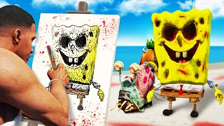 Do NOT Draw CURSED SPONGEBOB In GTA 5 Mods [upl. by Jaquelyn]