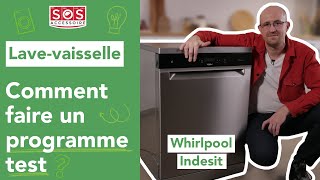 🍽 Comment faire un programme test sur un lavevaisselle Whirlpool Indesit [upl. by Akinoj]