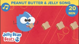 🥪 Peanut Butter amp Jelly Song 🤤  More Childrens Songs 🎵 Jelly Bean Beats [upl. by Enelhtac]