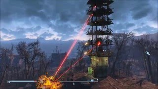 Fallout 4 Most effective Defense Tower Settlement defense turrets [upl. by Kcirrez917]