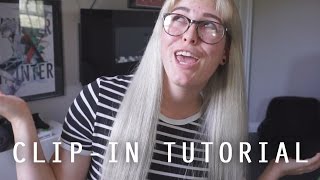 ClipIn Hair Extensions Tutorial for an Undercut  Vpfashion [upl. by Neit]