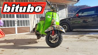 Tutorial montaggio ammortizzatori BITUBO Vespa 50 Special [upl. by Hedaza]