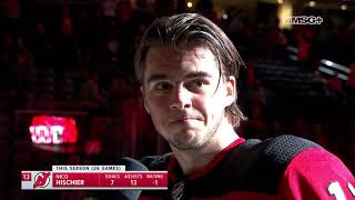 Nico Hischier Talks Devils First Overtime Win Of The Season  New Jersey Devils  MSG Networks [upl. by Schach314]