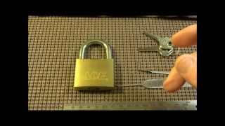 76 ACE Model 54543 50mm High Security Padlock SPPd [upl. by Phyllys479]