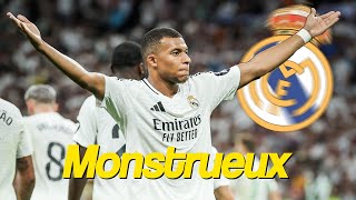 Liga  Kylian Mbappé inscrit ses deux premiers buts en Liga le Real Madrid vainqueur du Betis 20 [upl. by Enajharas628]