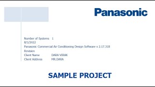 VRF System for Sample running Panasonic system [upl. by Enytsirk162]