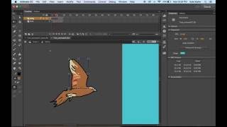 Animate a Bird Flying Adobe Animate CC Tutorial [upl. by Hillinck258]