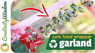 Recycling Junk Food Wrappers Into Garlands [upl. by Arette143]