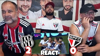 REACT PONTE PRETA 2X0 SÃO PAULO  PERDEMOS A INVENCIBILIDADE EM 2024 [upl. by Ikilisav]