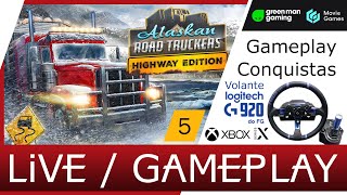 🔴LIVE 5 Inverno  Primavera  Alaskan Road Truckers XBOX SERIES X Gameplay Volante G920 [upl. by Elaine]