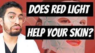 Red Light Skincare MIRACLE or Myth Dermatologist [upl. by Yruy]