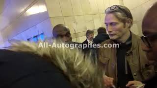 Mads Mikkelsen signing autographs in Paris [upl. by Soirtimid]