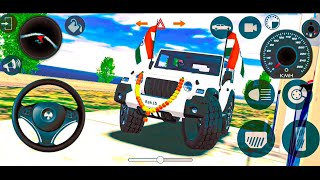 Modified Mahindra Thar Car Games Indian Cars Gadi Wala Game  Car Game Android Gameplay 2024 [upl. by Inaleon]