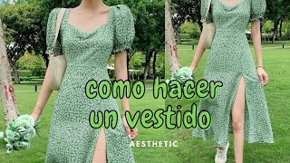 Como hacer un vestido largo como los de pinterest✨️ [upl. by Publia]