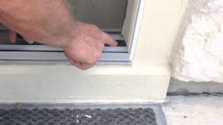 How to Install Plisse Retractable Screen Threshold Adapter [upl. by Tabib]