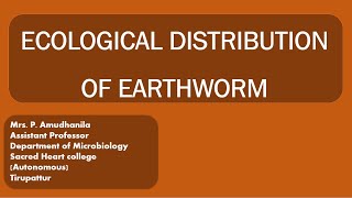 ECOLOGICAL DISTRIBUTIONECOLOGICAL DISTRIBUTION OF EARTHWORMEPIGEICANECICENDOGEIC EARTHWORM [upl. by Nerti]