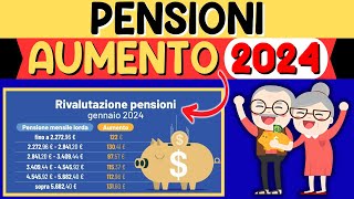 ✅AUMENTO PENSIONI 2024👉TABELLA UFFICIALE👉TUTTI I NUOVI IMPORTI da GENNAIO➕AUMENTI MINIME INVALIDI❗ [upl. by Truc599]