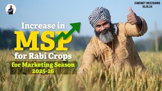 MSP for Rabi crops I Farmers welfare [upl. by Ulrika392]