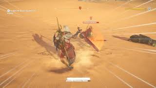 AC Origins  Shadow Of Anubis Boss Fight 1 Relentless One Palmette Carver Reward [upl. by Aihcela]