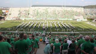 Marshall University Marching Thunder pregame 09102016 [upl. by Eldoree]