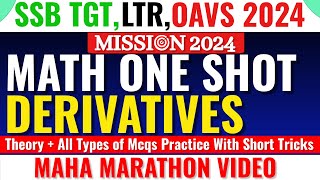 Derivatives Maha Marathon  All Concept With Tricks  SSB TGTOAVSLTRSSCOPSC ASOCGL [upl. by Coltson]