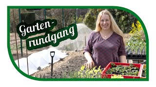 Gartenrundgang und wie wir unkrautfrei gärtnern  Gemüsegarten ohne Unkraut [upl. by Noam]