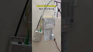 Airtel Xstream Fiber Broadband not working problem  Red Light issue shorts airtelxstreamfiber [upl. by Tomas]