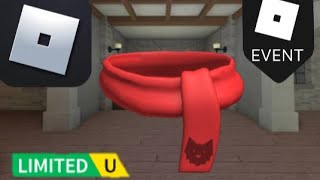 Roblox limited Event How to get Frost Festival Scarf In Wolf or Other [upl. by Azirb]