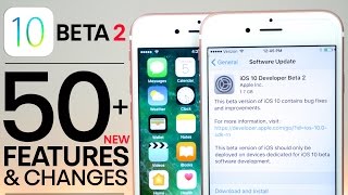 iOS 10 Beta 2  50 New Features amp Changes Review [upl. by Aiket]