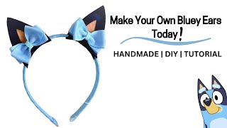 Super Cute Bluey Headband DIY for Kids and Adults  Easy Tutorial [upl. by Karab58]