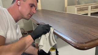 Using OSMO to stain and finish Furniture DIY [upl. by Ezekiel]