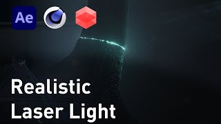 Realistic Laser light part 1 3 After effects cinema4d redshift tutorial [upl. by Pallas]