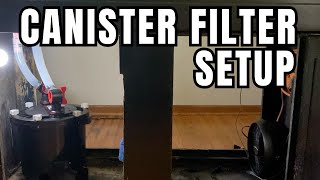 Fluval FX2 Canister filter on saltwater aquarium connected to overflow under the tank [upl. by Garin95]