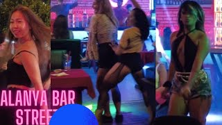 alanya nightlife 4k  alanya bar street antalya turkey holiday  turkey travel [upl. by Rehotsirhc]