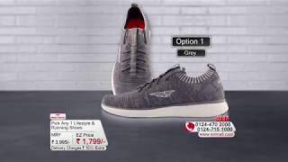 Ezmall  Pick Any 1 Lifestyle amp Running shoe by Red Tape [upl. by Amuh367]