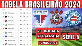 TABELA CLASSIFICAÇÃO DO BRASILEIRÃO 2024  CAMPEONATO BRASILEIRO HOJE 2024 BRASILEIRÃO 2024 SÉRIE A [upl. by Lebisor]