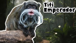 Titi Emperador El Mono titi con Bigote que Gobierna en Estilo  documental de animales [upl. by Halil]