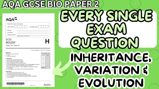 GCSE BIOLOGY Every Single Exam Question Inheritance variation and evolution [upl. by Fletcher]