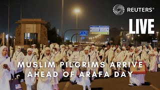 LIVE Muslim pilgrims arrive ahead of the start of Arafa Day [upl. by Gallager]