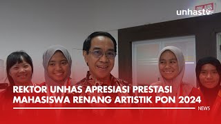 Mahasiswa Unhas Raih Emas di PON 2024 Rektor Beri Apresiasi [upl. by Becket896]