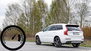 Volvo XC90 T6 AWD acceleration 0100 kmh 0200 kmh  1001cars [upl. by Caves241]